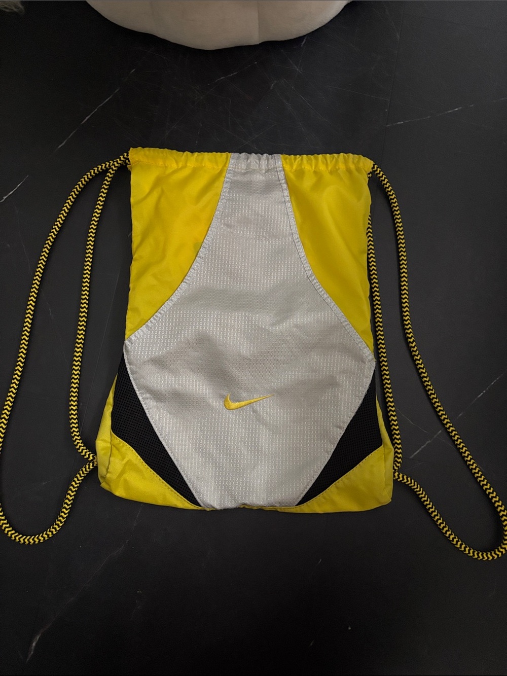 Nike Yellow, Silver & Black Drawstring Gym Sack